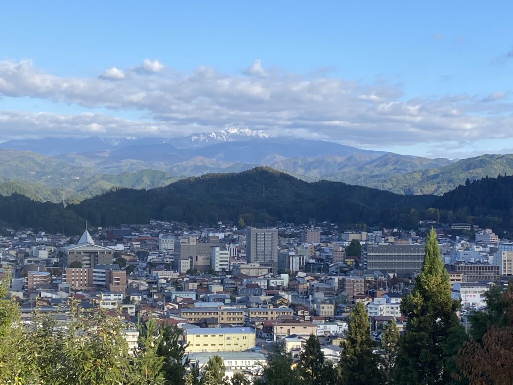 飛騨高山　高山市　市街地　風景