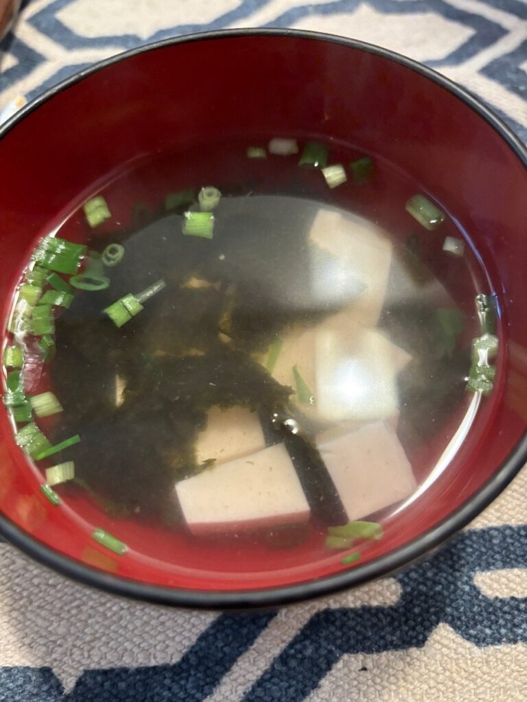 完成した韓国風スープ