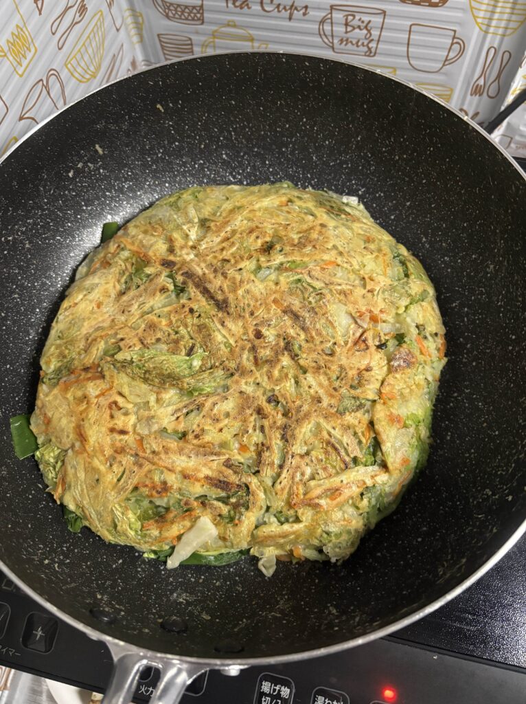 お好み焼き,焼きあがり
