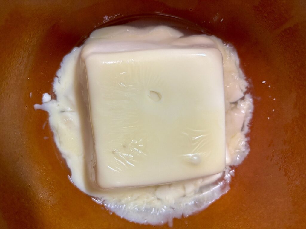 豆腐、スライスチーズ