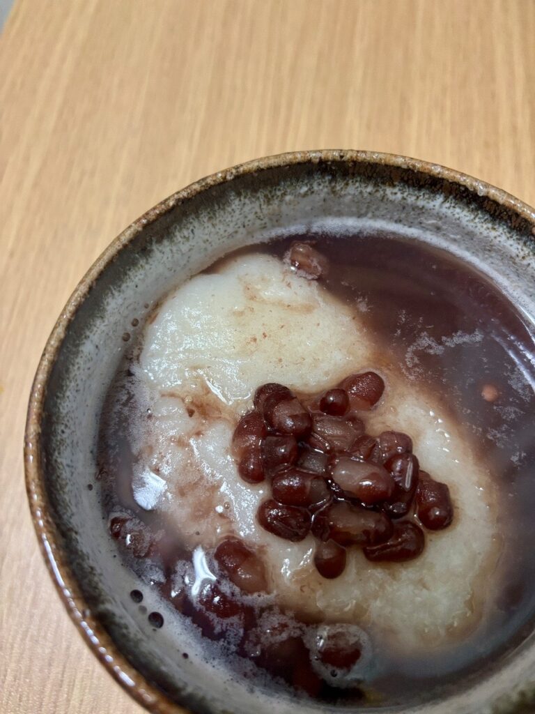 出来上がったぜんざい