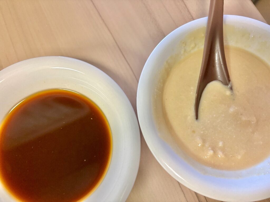 照り焼きのタレと酒粕と味噌のタレ
