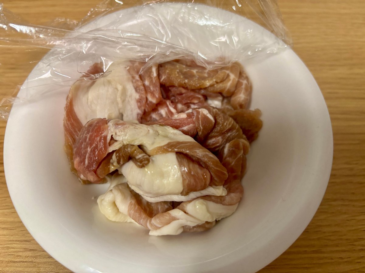 5日10時間後の豚こま切れ肉